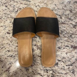 Coconuts by Matisse Calf Hair Slide Sandal black